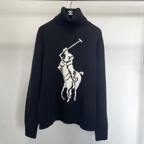 Polo Ralph Lauren Classic cashmere turtleneck Black women's sweater - Picture 10 of 10